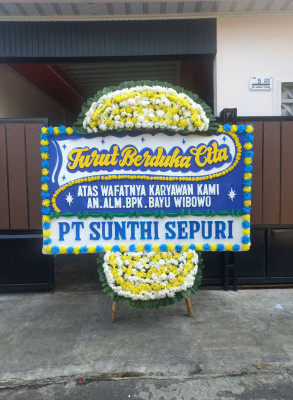 Papan Bunga Duka di Kudangwangi